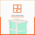 Stomo 5 Drawer Multi-Purpose Storage Organizer for Home and Office (Jade)